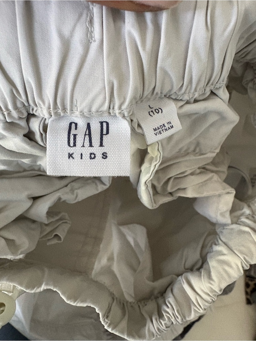 GAP Kids Neutral Cream baggy cargo pants - Picture 2 of 2
